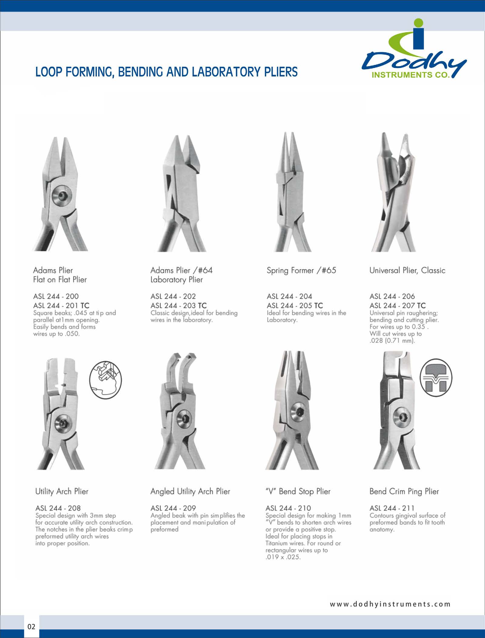 Dodhy Loop Forming Orthodontic Pliers