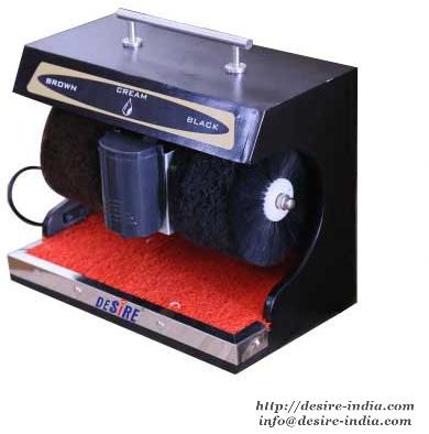 Black wooden finish Automatic Shoe Shin Machine