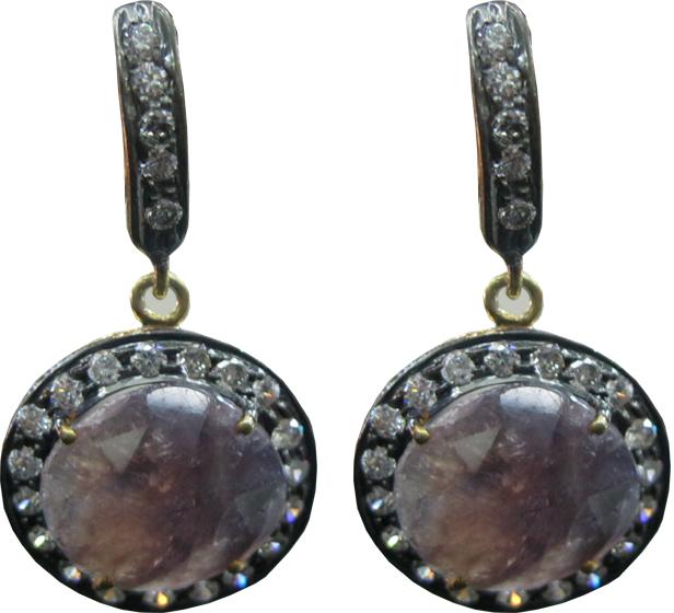 Gems Earrings Silver
