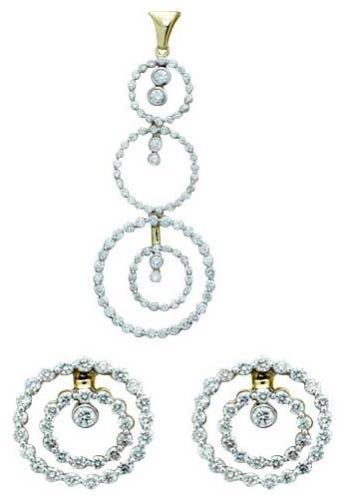 Diamond Pendant Set