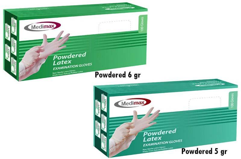Medimax Latex Powdered Examination Gloves