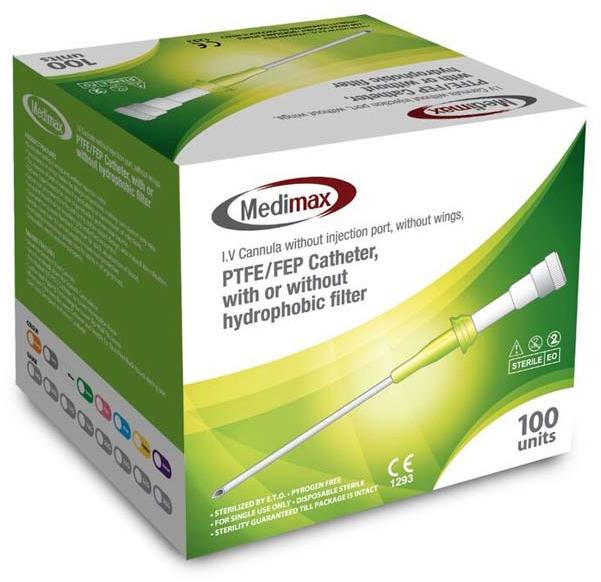 Medimax Ptfe/fep Catheter without Injection Port and Wings