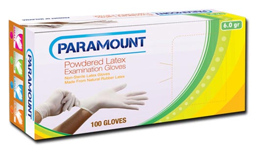 Powdered 5gr Paramount Latex Examination Glove