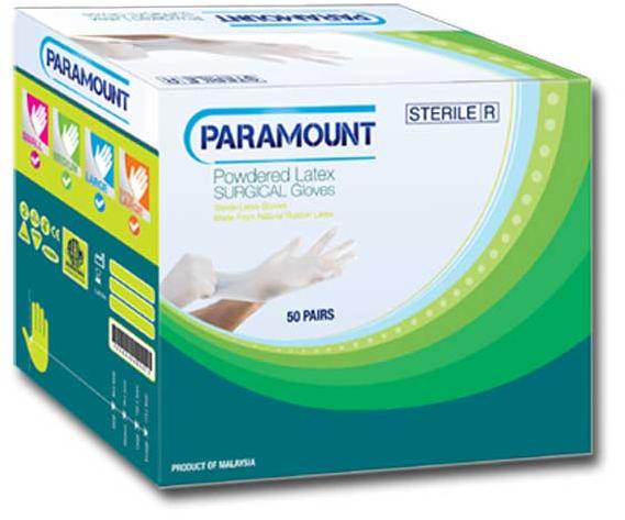 Paramount Powdered Latex Surgical Gloves 8.0gr