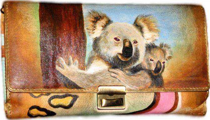 20HP Koalas Hand Painted Shoulder Bags