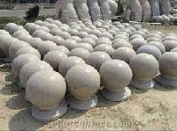 ball stone pillar
