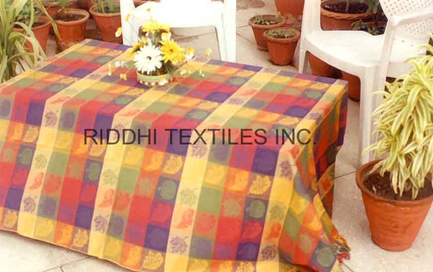Cotton Woven Damask Tablecloths