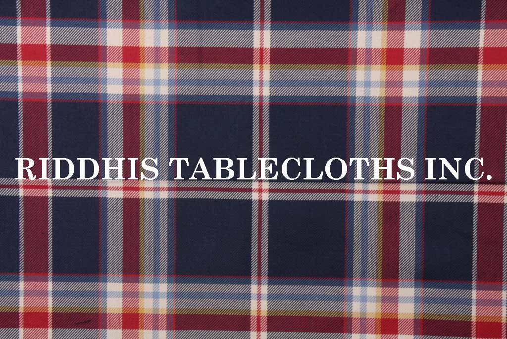 Madras Check Tablecloths
