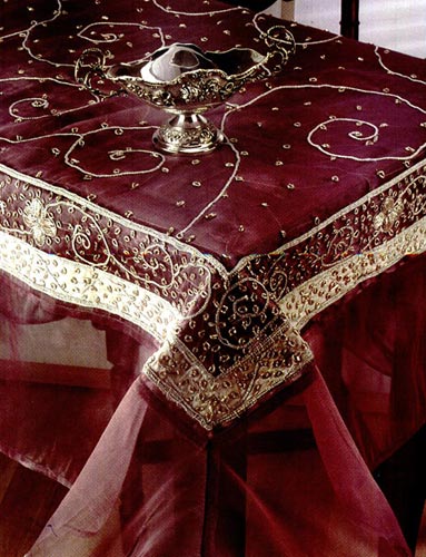 Embroidered Table Covers