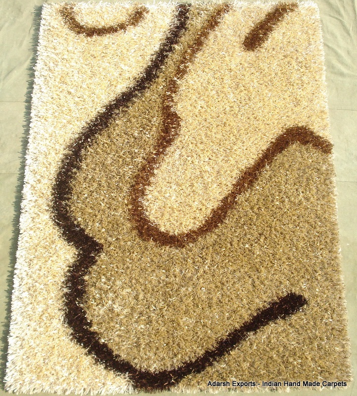 Wool shaggy carpet