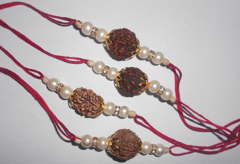 Natural Rudraksha Rakhi