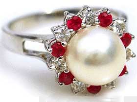Pearl Stone Ring