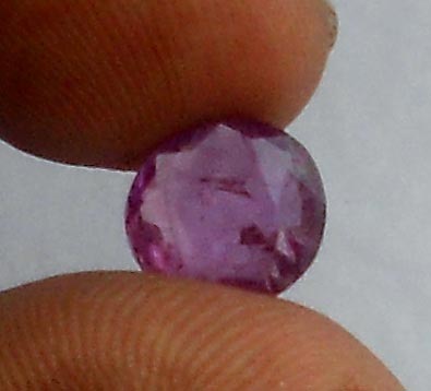  purple sapphire, Gemstone Size : 10.10X9.42X4.69