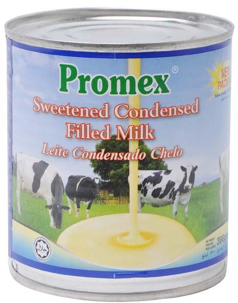 Promex Sweetened Condensed Filled Milk, for Drinking, Used Making Desserts, Feature : Good For Health