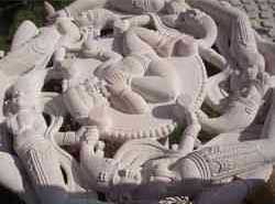 Carved Textured Sandstone Lattice