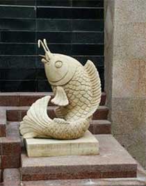 Sandstone Fish Statues