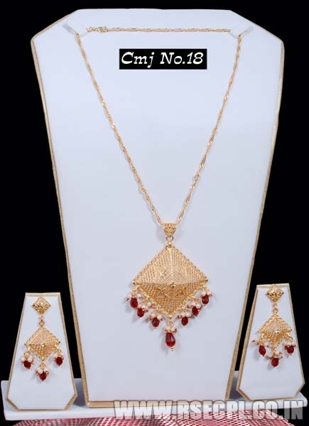 Necklace with Jhumar and Earrings