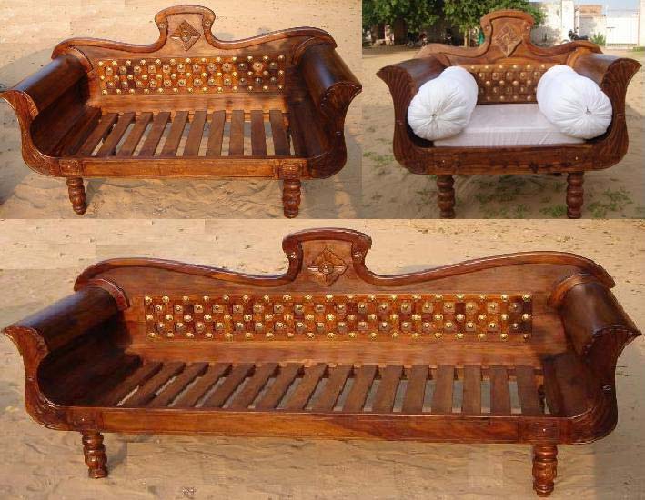 Wooden Maharaja Sofa