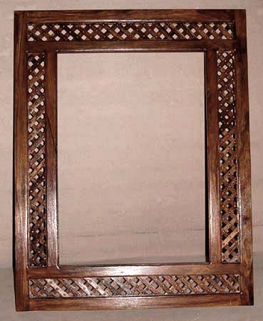 wooden mirror frame