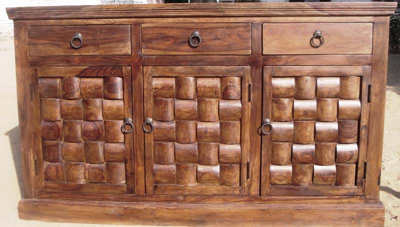 Wooden Niwar Sideboard