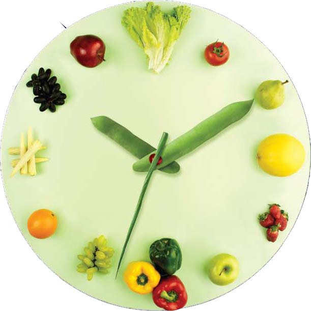Vegetable Wall Clock