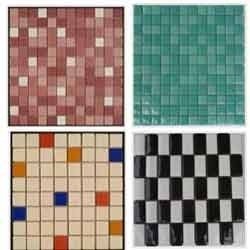 Square Polished Glass Mosaic Tile, for swimming pool, Overall Dimension : 327 mm X 327 mm