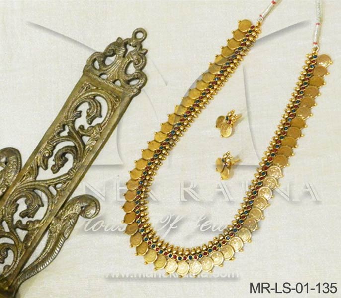 Laxmi Mata Coin Necklace Sets