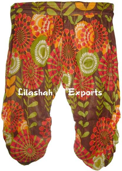 Cotton Printed Trouser, Beachwear, Shorts Cotton Beachwear Trousers  - 2842