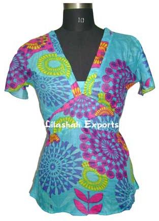 Item Code : 2829 Cotton Printed Top