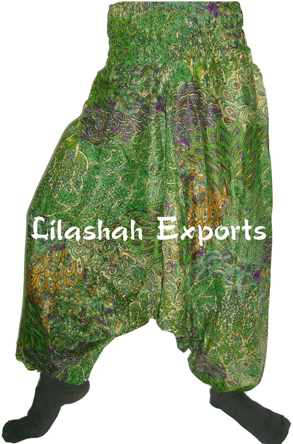 Rayon Printed Summer Trouser Light Weight Cotton Jumpsuits Garments Soft Cotton Fabrics Clothes Hindu Ropa Vetement - (m2100)