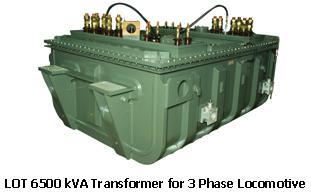 3 Phase Locomotive Transformer
