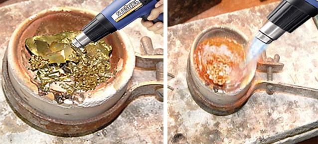 Heat gun for Melting & softening the hard pitch compound in gold and jewellery.