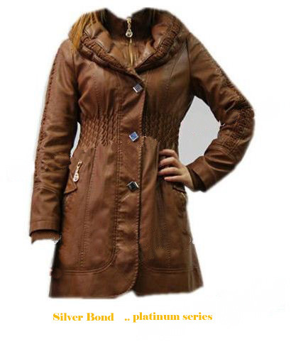 Leather Ladies Long Jacket / Suit