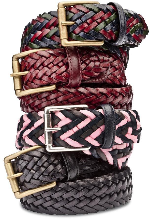 braided leather belt