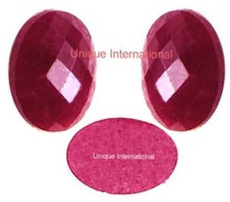 Dyed Ruby Oval