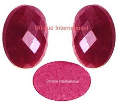 Dyed Ruby Oval
