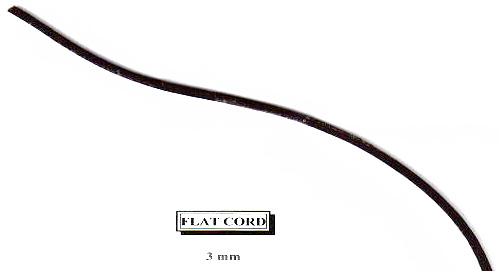 Buff Grain Flat Leather Cords