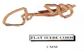 CI Goat Suede Leather Cords, Color : beige