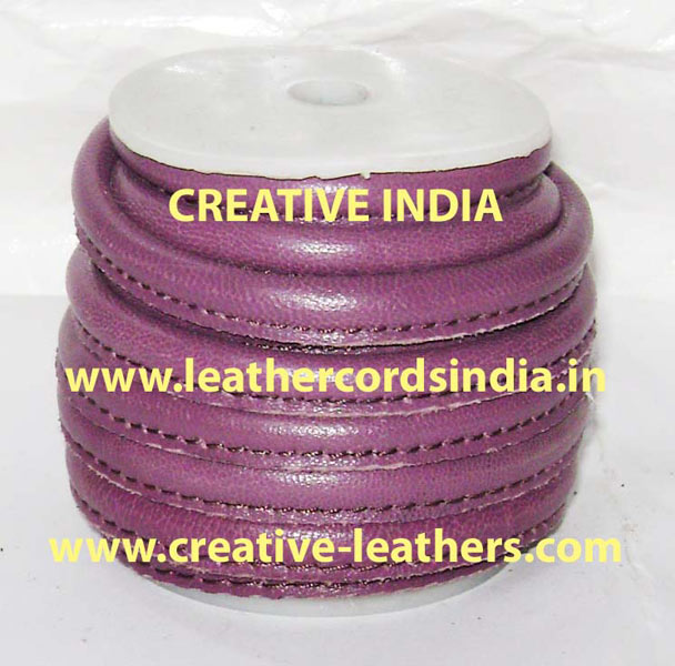 Soft Nappa Stitched Round Leather Cords