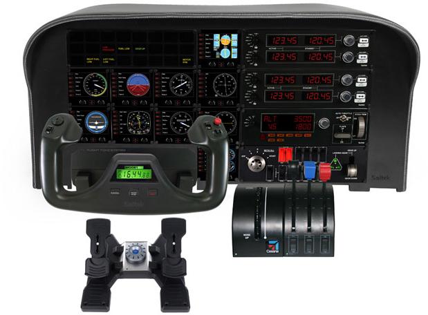 flight simulator cockpit panel