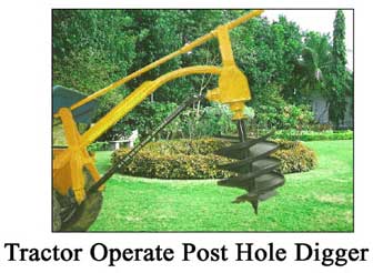 Tractor Operated Post Hole Digger