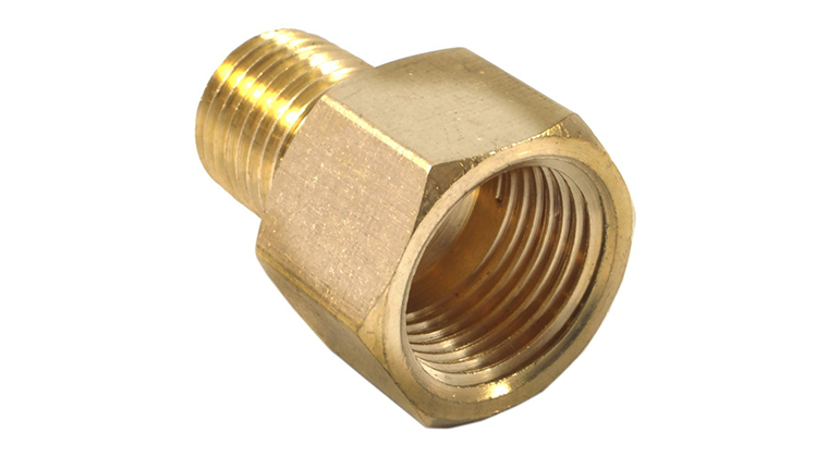 Brass 4 Way Rubber Hose Tee