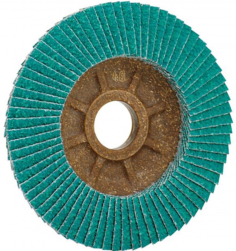 FLAP DISCS WITH COMPOUND BACKING PLATES