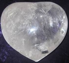 Clear Quartz Heart ( Gemstone )