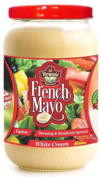 French Mayonnaise Eggless, for Eating, Fast Food, Snacks, Feature : Long Shelf Life, Non Harmful