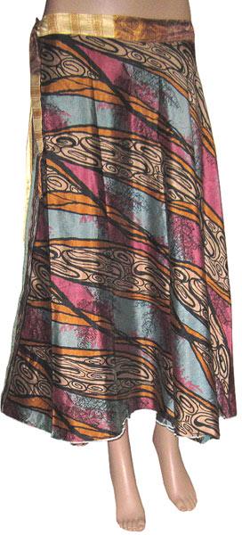 Indian Silk Wrap Skirt