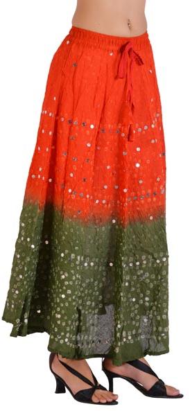 Indian Dye Bandhej Skirt