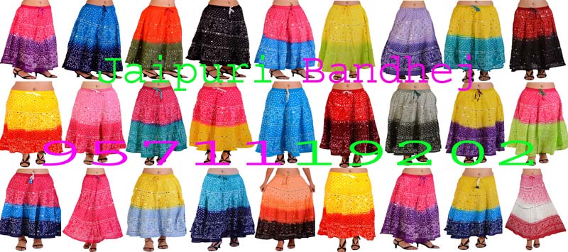 Bandhani Skirts  Bandhej Skirts Price Manufacturers  Suppliers