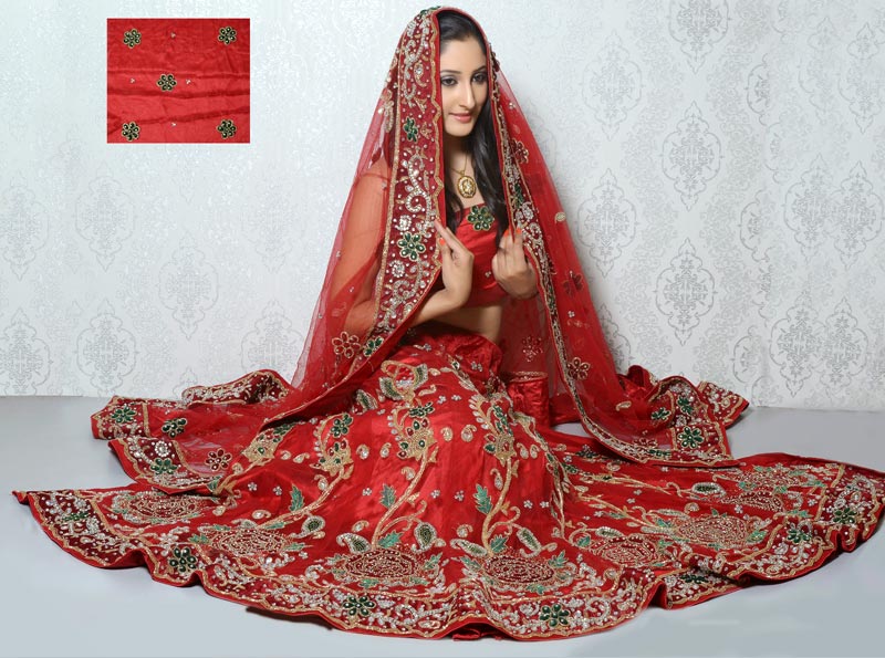 Buy Multi Colour Cotton Foil Print Lehenga Choli Online : USA - Wedding  Lehenga Choli