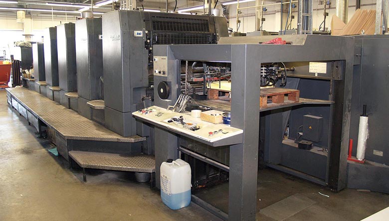 SM 102-4+L heidelberg offset printing machines
